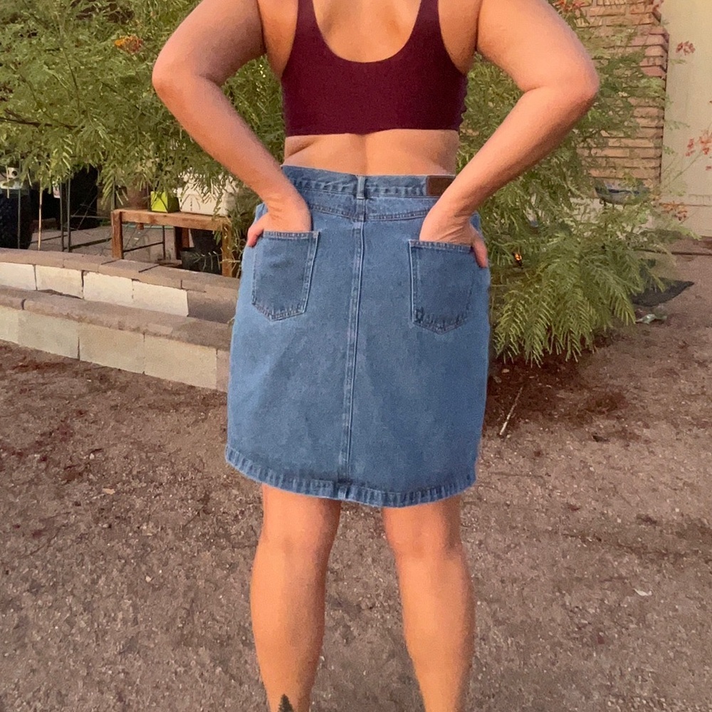 Vintage Pendleton Denim Skirt - Picture 7 of 14